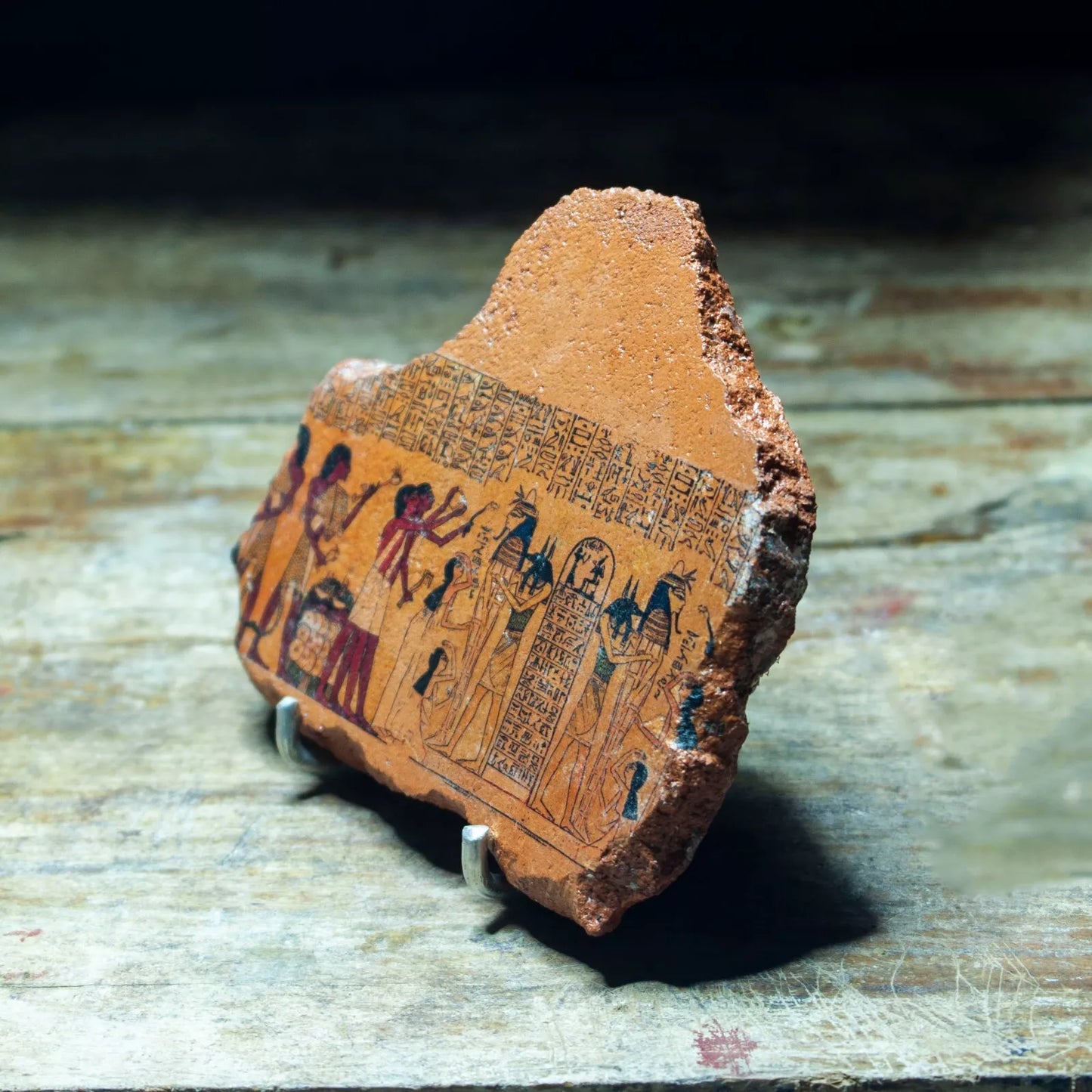 Egyptian Museum Replica Clay Plate, Antique-Style Unique Decorative Collectible - Giftianza