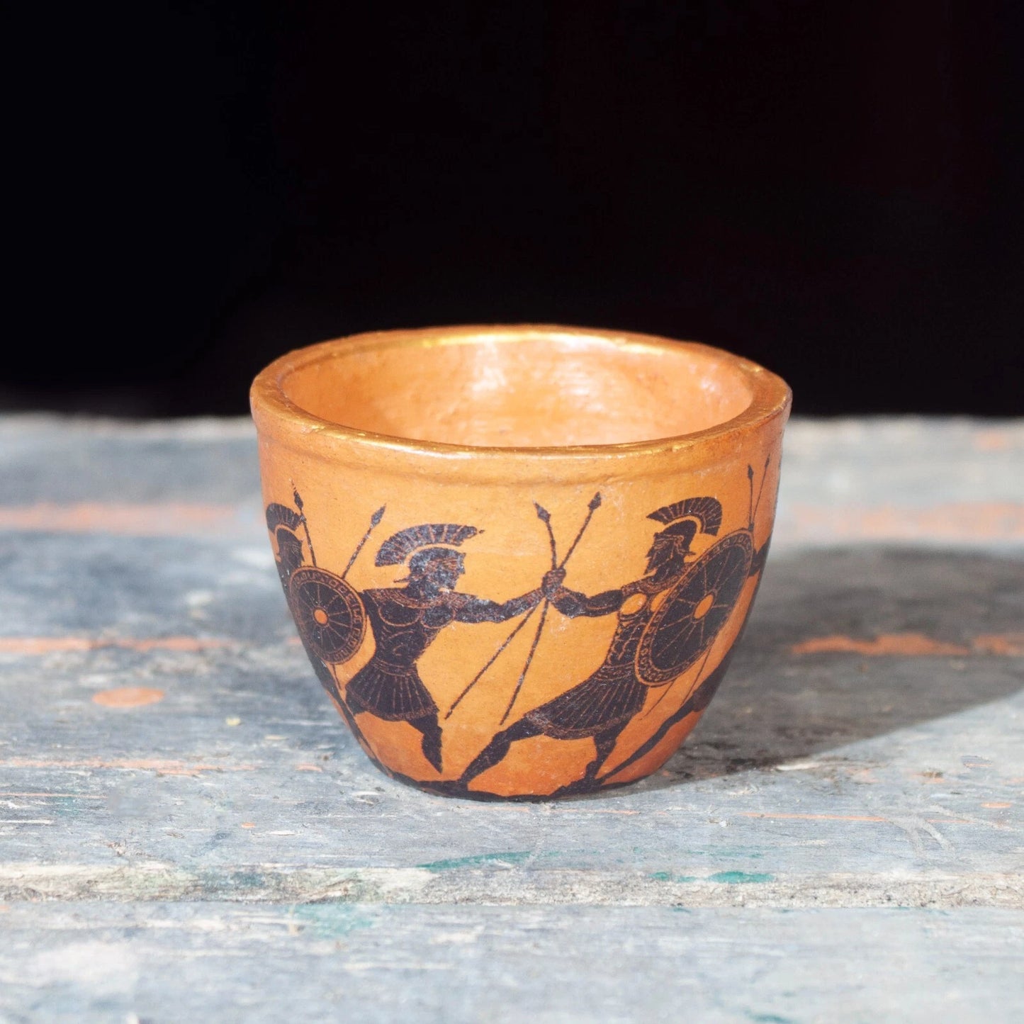 Handmade Pottery Vase Greek Museum Replica | Antique Clay Decorative Collectible - Giftianza