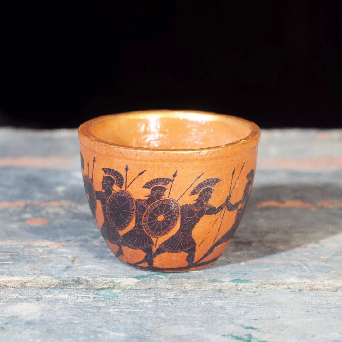 Handmade Pottery Vase Greek Museum Replica | Antique Clay Decorative Collectible - Giftianza