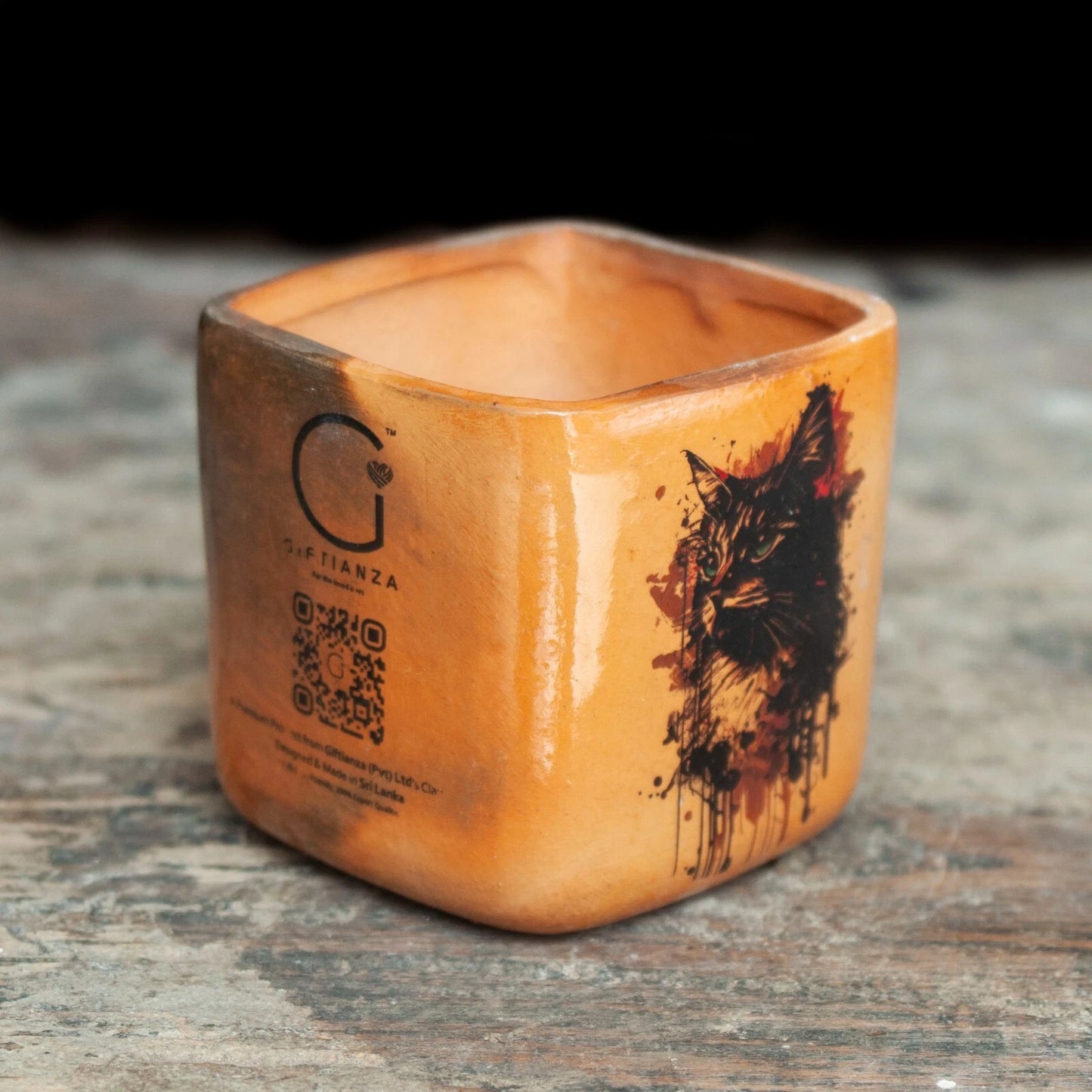 Pottery Vase Planter Cubic Mini - Personalized Giftianza Unique Home Decor 7cm - Giftianza