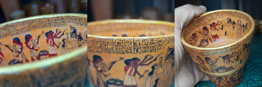 Step Into Ancient Egypt - A Handmade Clay Vase with a Story