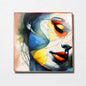 Girl Wall Art Decor Tile, Unique Realistic Luxury Print on Clay Plaque 8"X8" - Giftianza