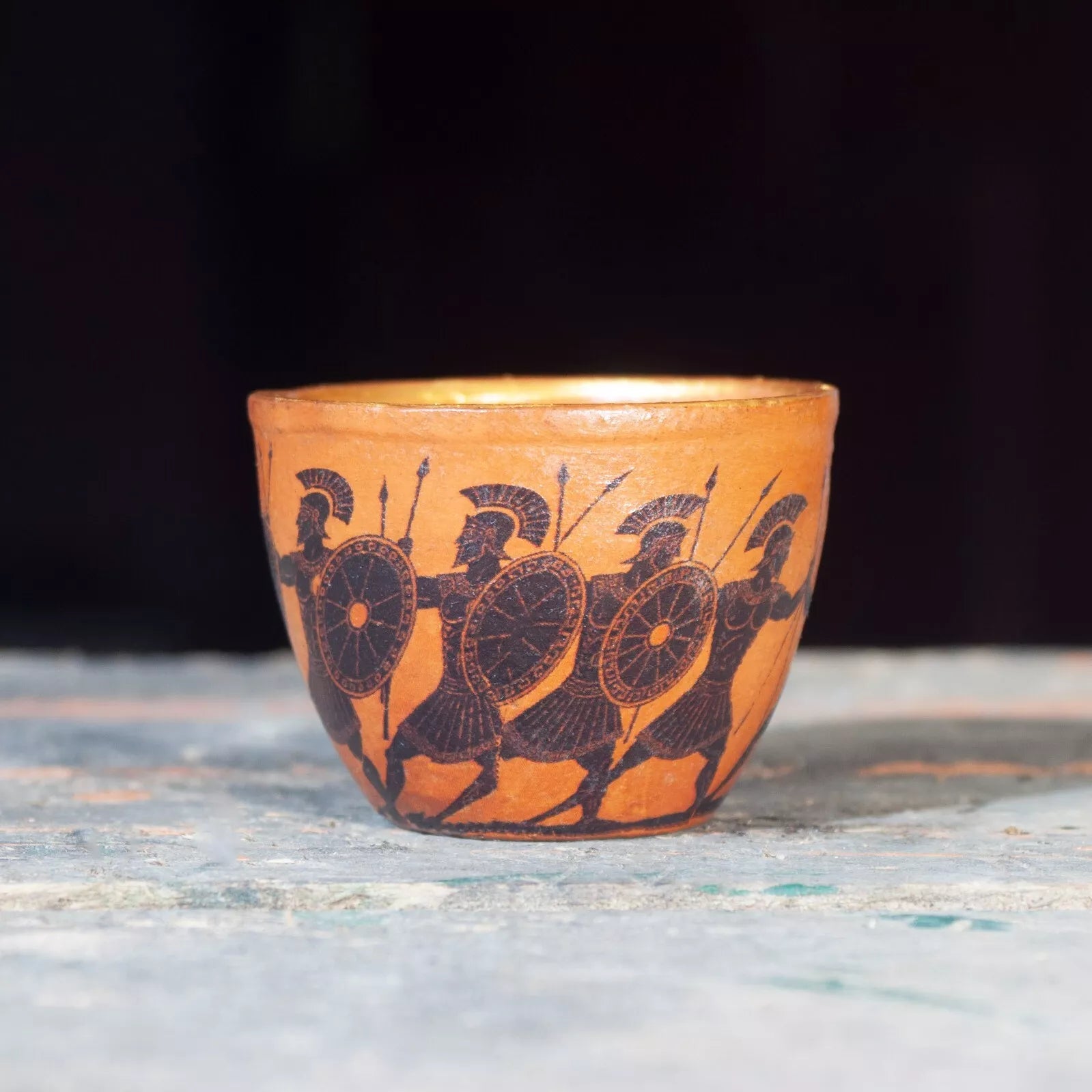 Handmade Pottery Vase Greek Museum Replica | Antique Clay Decorative Collectible - Giftianza