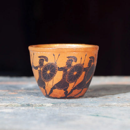 Handmade Pottery Vase Greek Museum Replica | Antique Clay Decorative Collectible - Giftianza