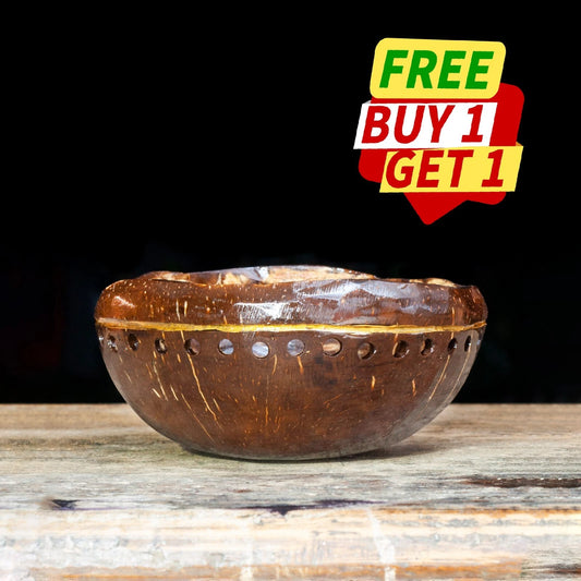 Natural Coconut Shell Bowl Unique Handmade Storage Table Decor Eco Friendly Gift - Giftianza