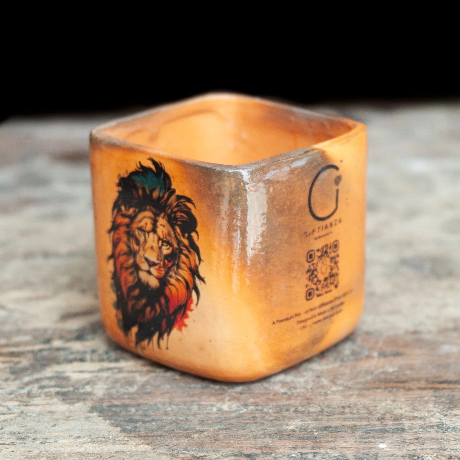 Pottery Vase Planter Cubic Mini - Personalized Giftianza Unique Home Decor 7cm - Giftianza