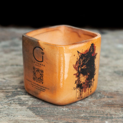 Pottery Vase Planter Cubic Mini - Personalized Giftianza Unique Home Decor 7cm - Giftianza